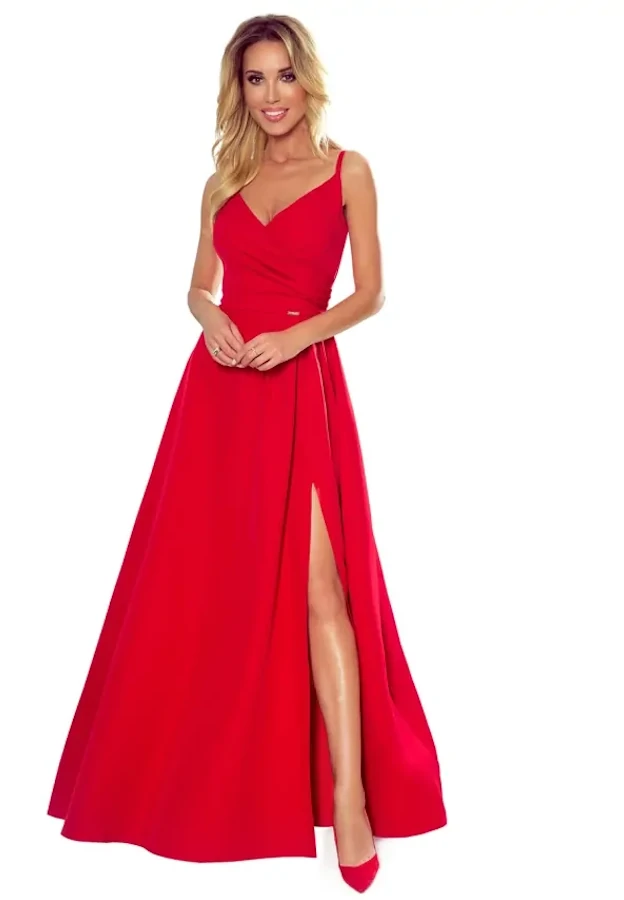 czerwona suknia